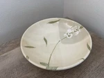 Crate & Barrel White Orchid Ceramic Serving Bowl 10.75 Round Great Britain. Fixed Price $34.00.