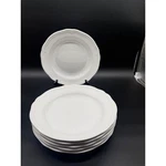 Ikea Arv White Pasta Bowls Set Of Scalloped Rim Deep Plates 9.25 Inch 21464. Fixed Price $55.00.