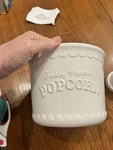 Ceramic Popcorn Bowl - Target Freshly Popped 5 6". Fixed Price $10.00.