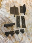 Miscellaneous Cast-iron Hinge Door Plates Bin Pull Window Left Decorative 1800S. Fixed Price $48.00.