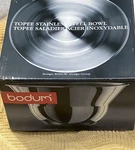 Bodum Topee 20 Oz Stainless Steel Bowl 5.5" X 3" Nib. Fixed Price $14.00.