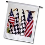 3DROSE Indianapolis Motor Speedway Flags Garden 12X18 Inch. Fixed Price $9.99.