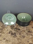 Set Of 10 Soup Cereal Bowl 7" Fusion Wasabi Gabbay Gibson Green Speckled. Fixed Price $89.99.