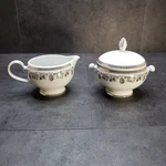 Creamer And Covered Sugar Bowl Set Wisteria By Mikasa L3431. Fixed Price $22.05.