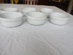 Williams Sonoma Essential White 6 Cereal Soup Bowls Set Of Heavy. Fixed Price $45.00.