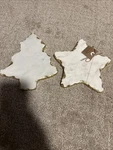Mud Pie Set Of 2 Christmas Marble Cheese Boards- Tree 8 & Star 7. Fixed Price $50.00.
