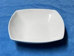 Square Red Vanilla Fare White Cereal Soup Bowl. Fixed Price $15.00.