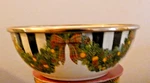 Mackenzie-child's Evergreen,enamel Everyday Bowls,new,retired Set Of 4. Fixed Price $185.00.