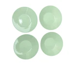 Iittala Teema Celedon Green Deep Plate Bowl Kaj Franck Set Of 4. Fixed Price $275.50.