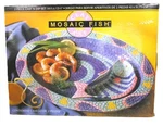 Clay Art Mosaic Fish Piece And Dip Set 16.5"X12.5" Ceramic 1997 #9852. Fixed Price $24.49.