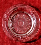 Vintage Ashtray Clear Depression Hazel Atlas Star Diamond. Fixed Price $7.95.