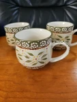 Temptations By Tara Old World Coffee Cup Mugs 12 Oz Set 3 Euc. Fixed Price $29.99.