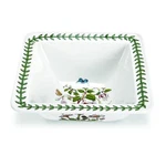 Portmeirion Botanic Garden 8.5" Square Salad Bowl, Assorted Floral Motifs. Fixed Price $48.00.