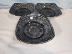 Churchill Studio Prints Homespun Stone Slate Soup/cereal Bowls, Set Of 3 Nice!. Fixed Price $19.99.