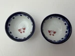 Pier 1 Butterfly Blossom Cobalt Dip Sauce Condiment Bowls Set Of 2 New. Fixed Price $14.90.