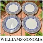 Lot 4 Williams Sonoma Italian Pottery Plates Oversized 12 Mediterranean Dinner. Fixed Price $150.74.