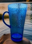 Certified International Acrylic Cobalt Blue Water Lemonade Juice Pitcher 64 Oz. Fixed Price $11.00.