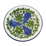 Vintage Souk Ceramique Tunisian Hand-painted Pottery Bowl Blue Grapes Leaves. Fixed Price $52.32.