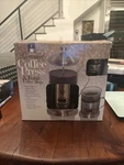Berghoff International Belgium French Press & 4 Cups Gourmet Coffee 5 Pc Set. Fixed Price $49.95.