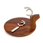 Namb Holiday Reindeer Platter Designer Acacia Wood Tray With Sculp. Fixed Price $50.75.