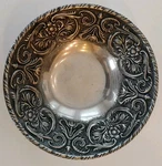 Vintage Ornate The Wilton Co Rwp Armetale Pewter Bowl, 9.5 Inches. Fixed Price $21.99.