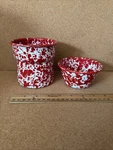 Crow Canyon Enamelware 2 Piece Serving Bowl With Dip Chiller New. Fixed Price $19.00.