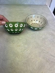 Guzzini Le Murrine BOWLS/ITALY/4.9 /fruit-salad/sand & Moss. Fixed Price $18.00.