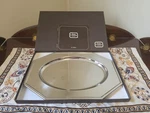 Vintage Art Deco Jean Couzon Serving Tray With Original Box. Fixed Price $120.00.
