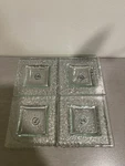 4 Set Iti Green Shot Glass Square Coasters Trinket Dish X New. Fixed Price $32.00.
