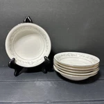 Set Of 6 Noritake Heather 5/8" Fruit Bowls Silver Trim (JM15-072025-000S). Fixed Price $59.96.