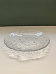 Ivv Glacier Salad Plates 8" Cystal Clear Textured Italy Vintage Hand Pressed. Fixed Price $10.50.