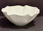 Crate & Barrel White 11 Ceramic Serving, Centerpiece Fruit Bowl. Fixed Price $10.95.