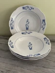 Bia Cordon Bowl 8 Rimmed Soup White With Blue Flowers Scalloped Edge. Fixed Price $39.00.