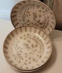 Four (4) Better Homes & Garden Melamine 8.6" X 1.6" Dinner Bowl Set Grey. Fixed Price $28.99.