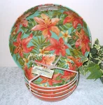 Tommy Bahama Tropical Floral Serving & Salad Bowls 5 Pc Set Melamine New. Fixed Price $68.95.