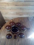 Stoneware French Onion Soup Handled Bowls Set Of 4WITH Lids,serving Bowl, +2LIDS. Fixed Price $28.00.