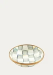 Rare Nwt 100% Authentic Mackenzie-childs Sterling Check Enamel Dipping Bowl Gift. Fixed Price $79.99.