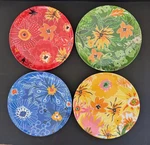 Hobby Lobby Set Of 4 Floral Melamine Salad Dessert Plates, 8.5" Brand New. Fixed Price $22.00.