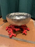 Michael Aram Ocean Coral Red Silver Reef Stainless Steel Bowl Small New. Fixed Price $225.00.