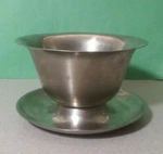 Vollrath 6026 Stainless Steel Bowl Saucer Boat Table Top Decorative Round 6X3.5". Fixed Price $15.00.