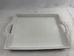 Juliska Berry & Thread French Panel Whitewash Handled Tray/platter 19". Fixed Price $350.00.