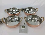 Set Of 4 Gibson Rembrandt Copper-plated Serving Bowl Nwt Mirror Polish Interior. Fixed Price $43.87.