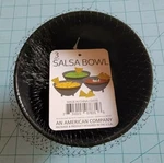 Kole Imports Brand: 3 Pack Of Black Plastic Salsa Bowls - New & Free Ship. Fixed Price $10.00.