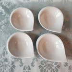 Fitz & Floyd Everyday White Porcelain Teardrop Appetizer Tasting Bowls Set Of 4. Fixed Price $24.00.