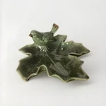 Creative Co-op Vintage Green Leaf 6 Bowl With Decorative Bird. Fixed Price $15.00.