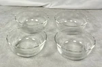 Pyrex 464 Clear Glass Custard Bowls Set Of Scalloped Rim 10OZ 300ML Made Usa. Fixed Price $18.00.