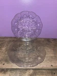 Set Of 2 Pasari Livia Indonesia Frosted Rose Glass Rimmed Soup Bowls 9 1/8". Fixed Price $16.99.