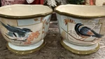 (2) Certified Int L/jennifer Brinley-antiqua POSTMARK/BLUEBIRD-5.5 Cereal Bowls. Fixed Price $36.99.