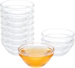 3" Clear Glass Pinch Bowls, 10 Pack 2.5OZ Small Prep Dishes Stackable Ingredient. Fixed Price $14.60.