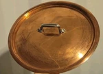 Mauviel Copper Lid With Brass Handle 10". Fixed Price $95.00.